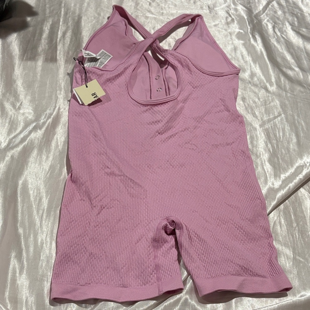 Mauve Ribbed Romper - Picture 2 of 3